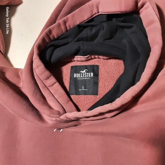 HOLLISTER Men's Mauve Hoodie Size S. - Picture 2 of 11